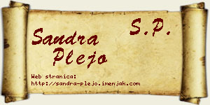 Sandra Plejo vizit kartica
